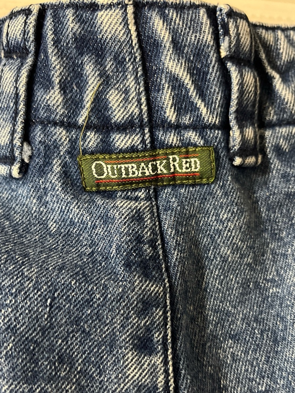 Vintage Outback Red Women's Jeans Double Button Waist Pleated Tapered Size 12 - Picture 9 of 15